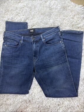 Lennox Paige Men’s Dark Wash Premium Denim Jeans Cotton Rayon Blend size 34